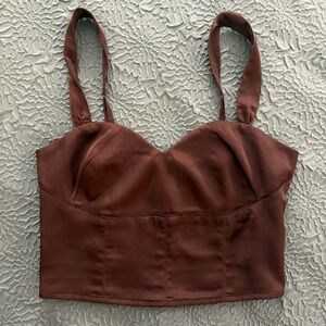 NWOT ABERCROMBIE TOP brown size Small (US 4)